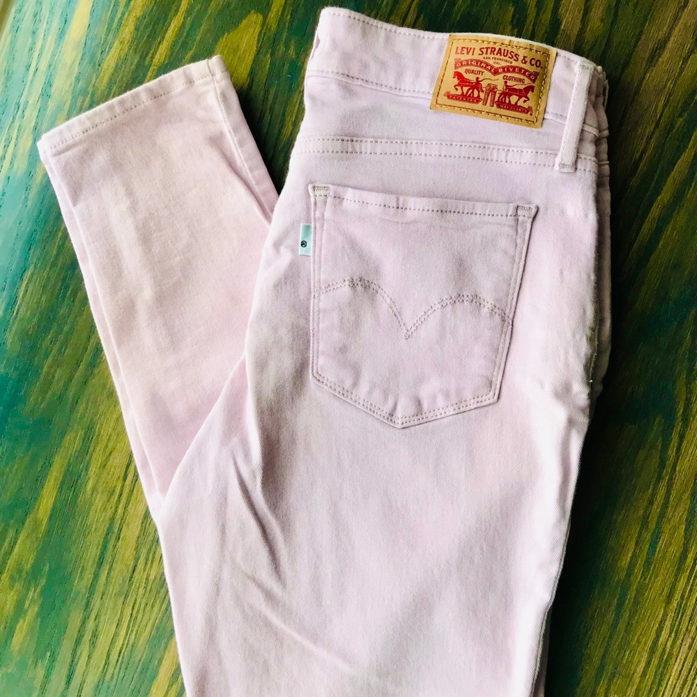 Lavender Levi's Skinny Jeans